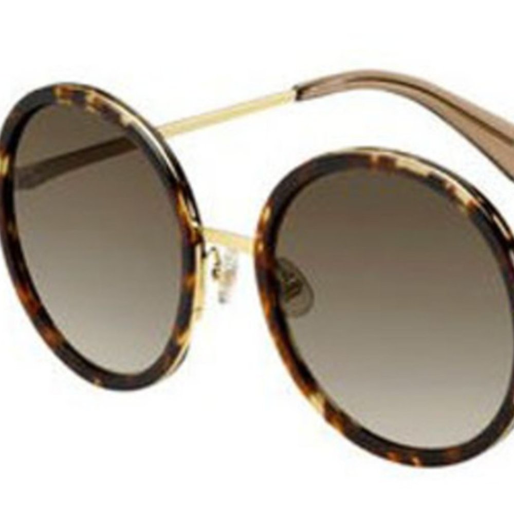 KATE SPADE LAMONICA TORTOISE ROUND W/CASE